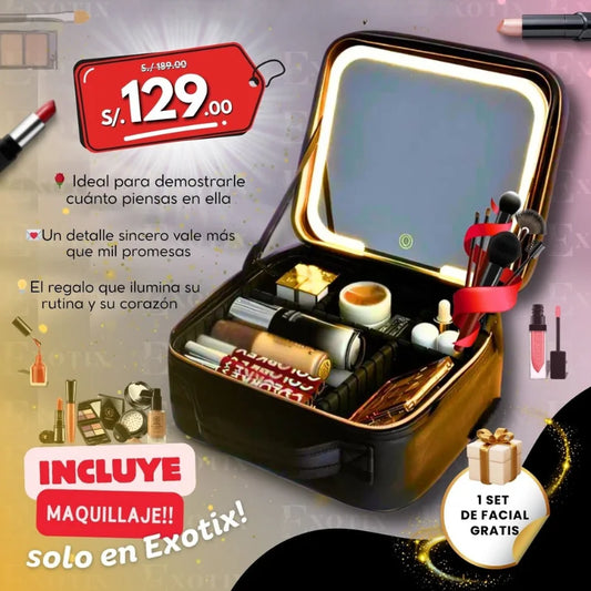 Maletin con Maquillaje LED